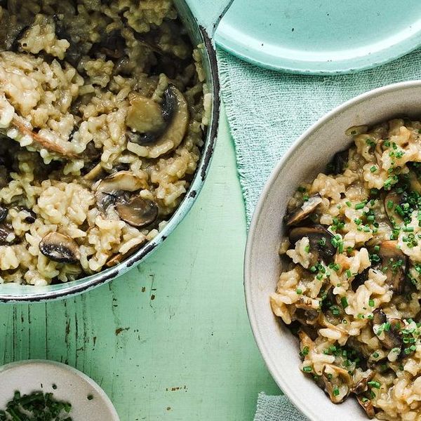 Vegan mushroom risotto