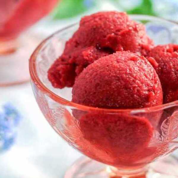 Banana Raspberry Sherbet