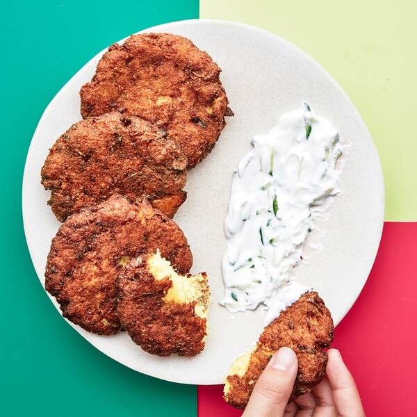 Vegan Leek Latkes