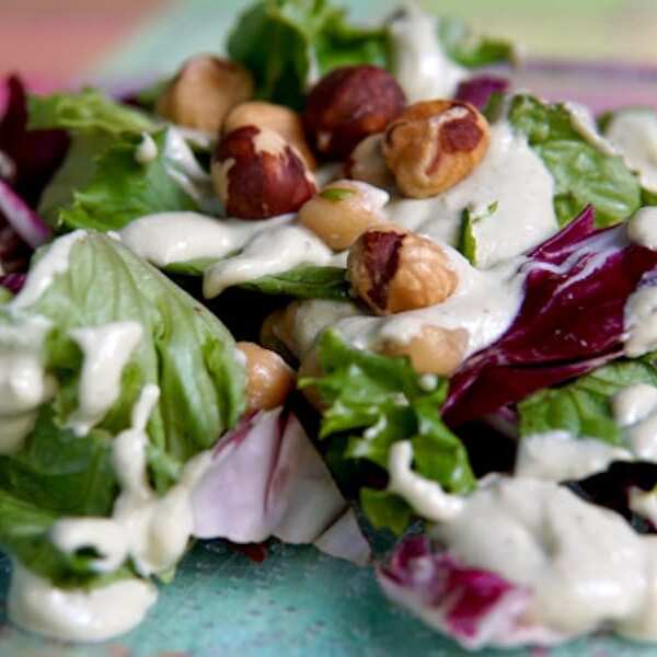 Radicchio Salad with Vegan Ranch Dressing