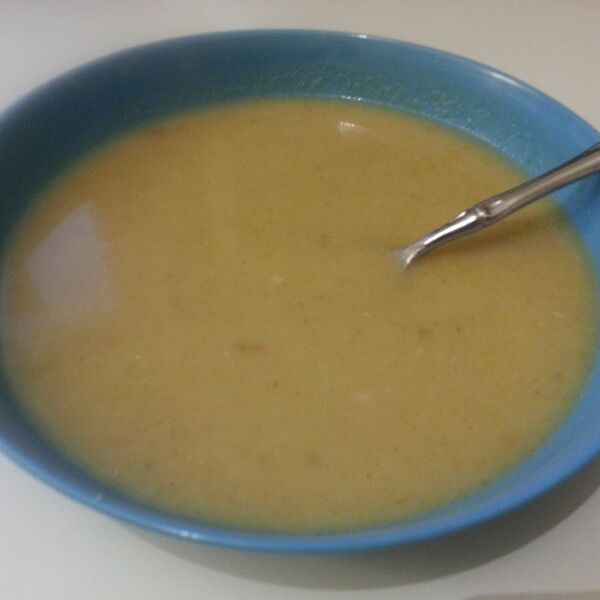 Vegan Celeriac Leek Soup (and Non-Vegan Edits)