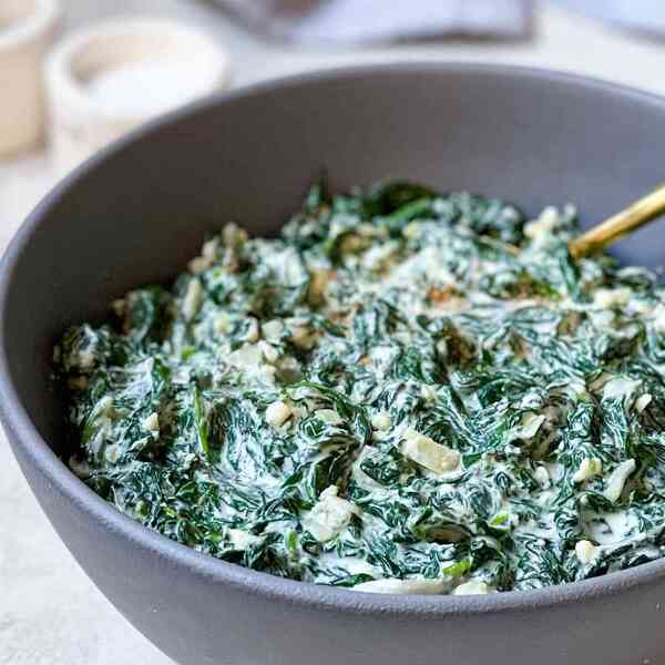 Vegan Creamed Spinach