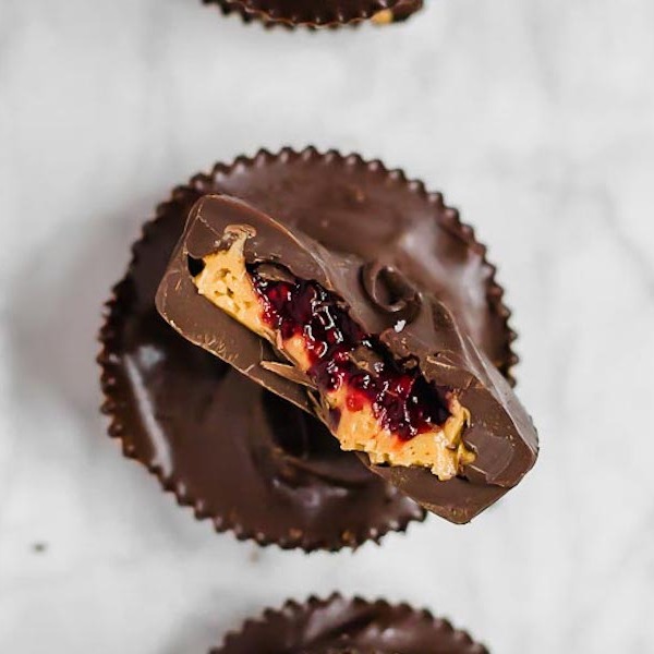 Chia Jam and Peanut Butter Cups