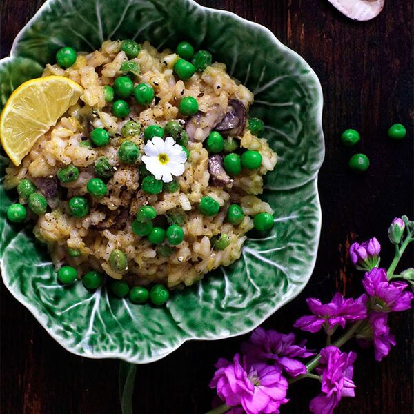 CREAMY MUSHROOM AND LEEK RISOTTO