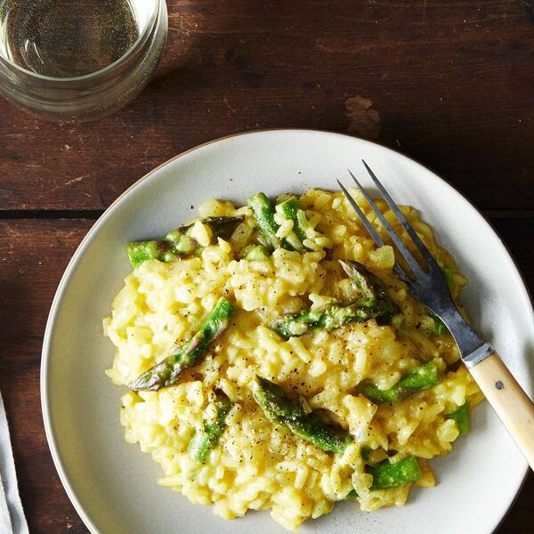 Vegan Lemon Asparagus Risotto