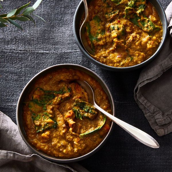 Vegan Lentil Soup With Sweet Potatoes & Kale