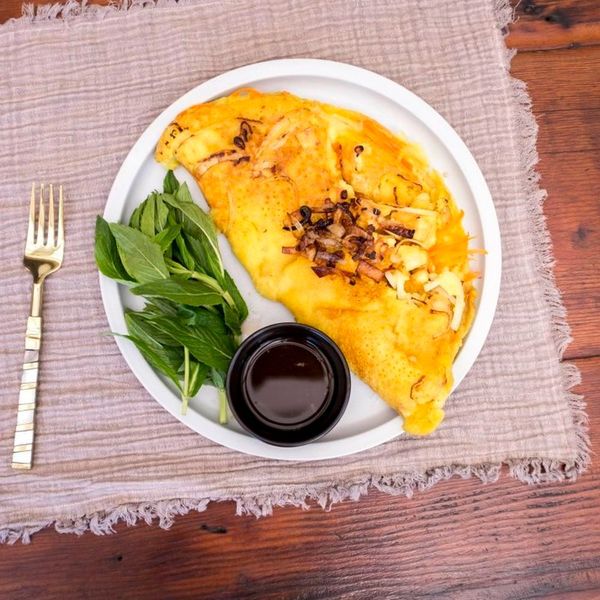 GF vegan crispy Vietnamese pancake (Bánh Xèo)