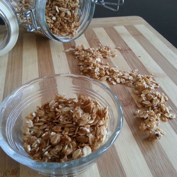 Orange Blossom, Coconut and Sesame Granola