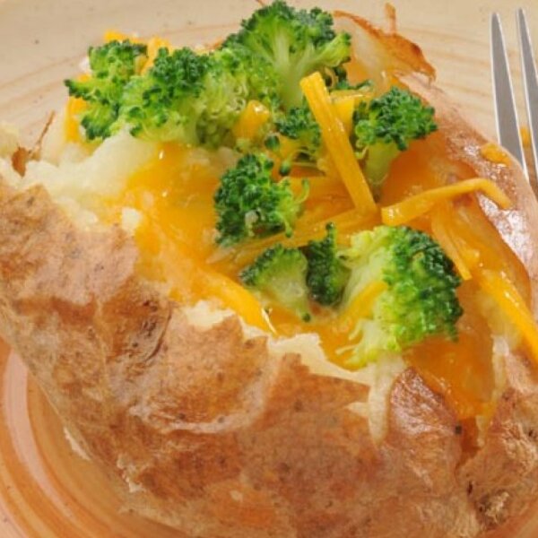 Loaded Organic Baked Potato with Broccoli and Cheese