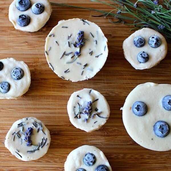 7 Ingredient Blueberry and Lavender Vegan Cheesecake