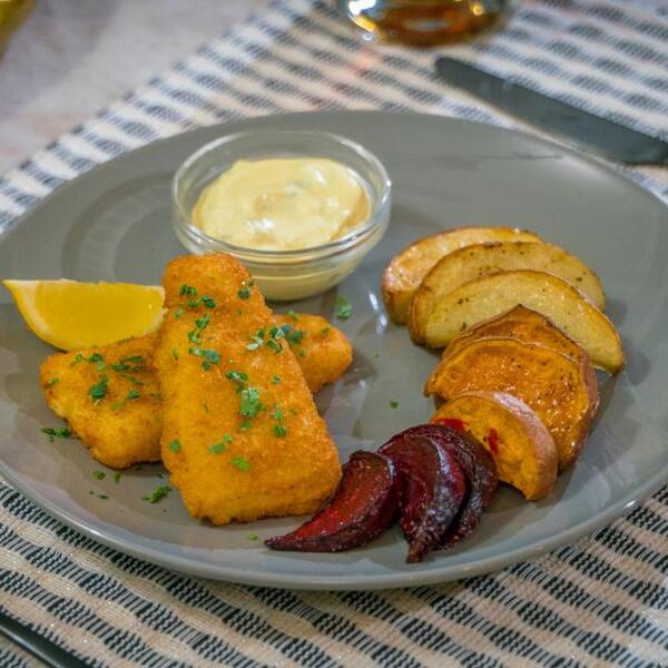 Crispy Fish ‘n’ Rainbow Chips