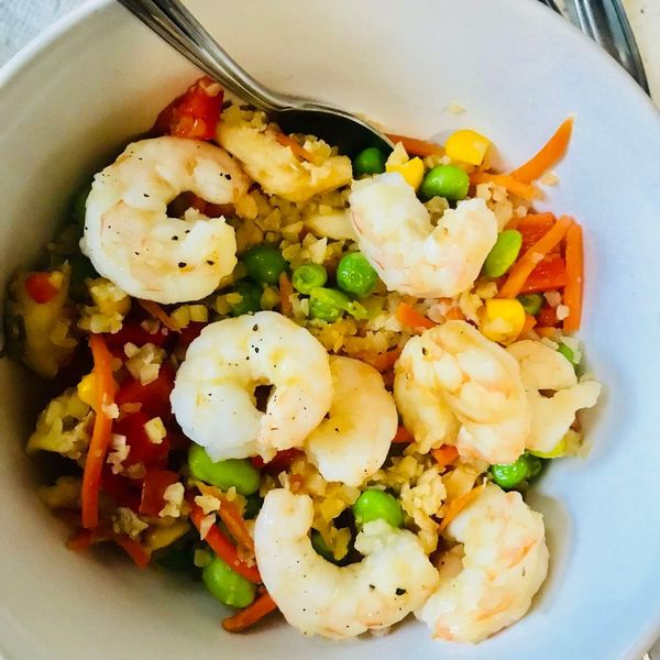 Cauliflower Fried Rice with Shrimp