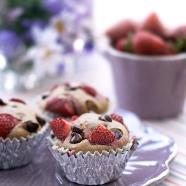 Strawberry Chocolate Chip Muffins