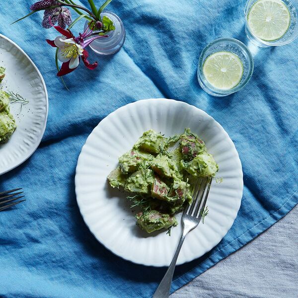 Creamy Vegan Avocado Potato Salad