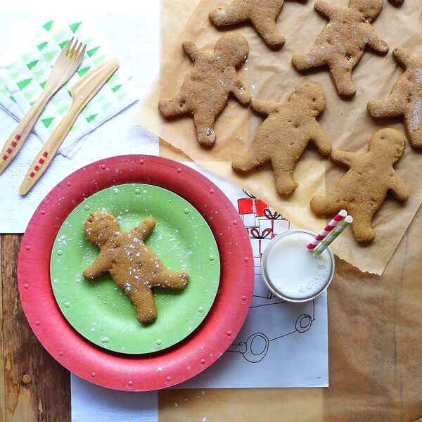 Vegan Maple & Pumpkin Gingerbread Cookies