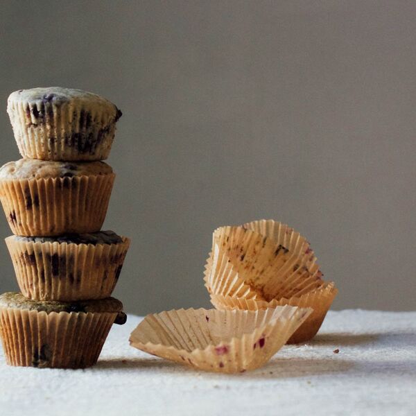Classic Vegan Blueberry Lemon Muffins