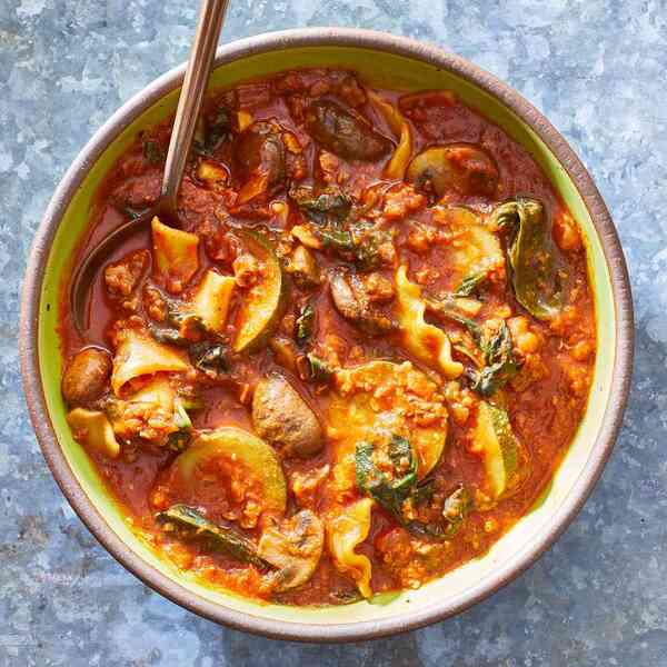 Vegan Lasagna Soup