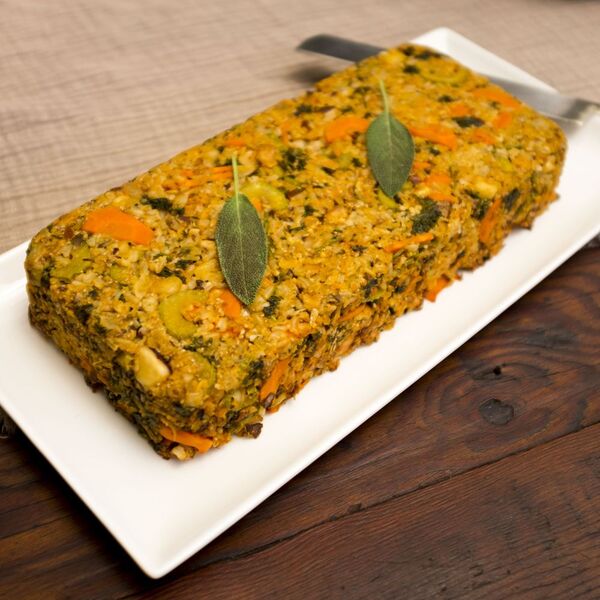 GF vegan nut loaf