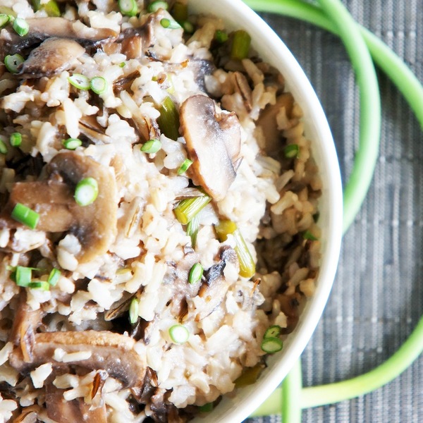 Vegan Garlic Scrape and Mushroom Rice