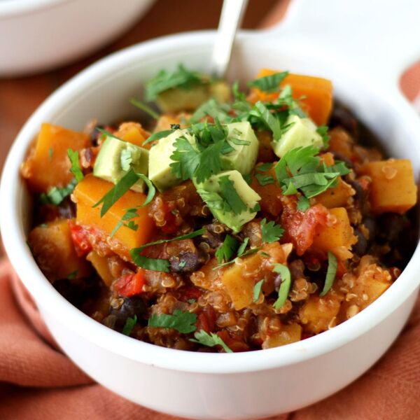 Vegan Butternut Squash & Black Bean Chili