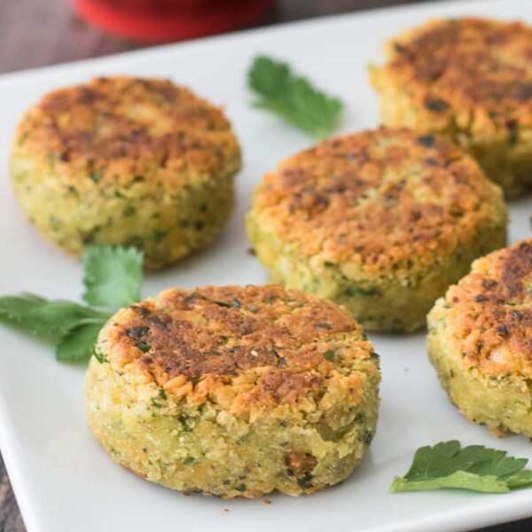 Dijon Mustard Chickpea Fritters