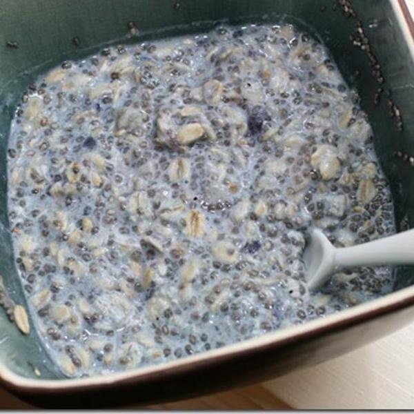 Blueberry Melon Vegan Overnight Oats