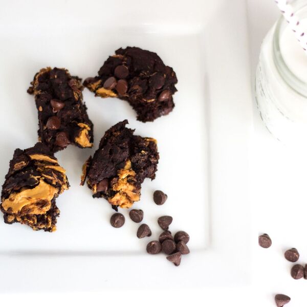 Peanut Butter Black Bean Brownies (Vegan & Gluten-free)
