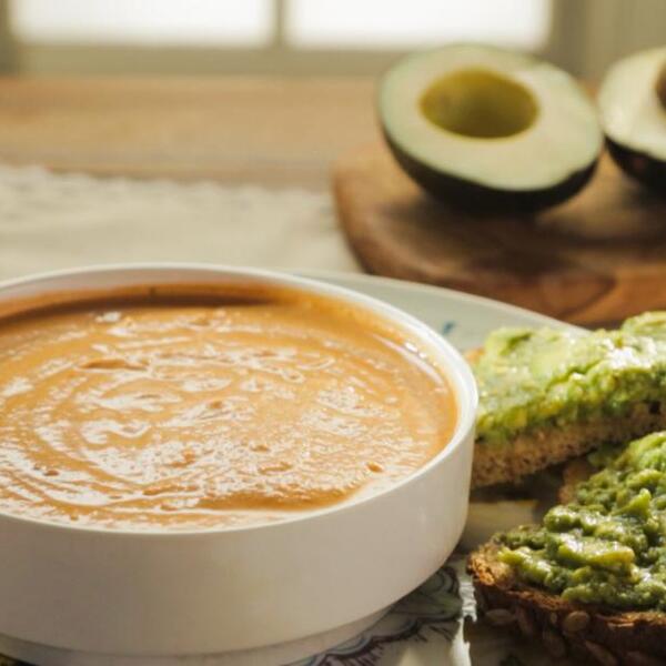 Tomato Bisque with Cashew Cream