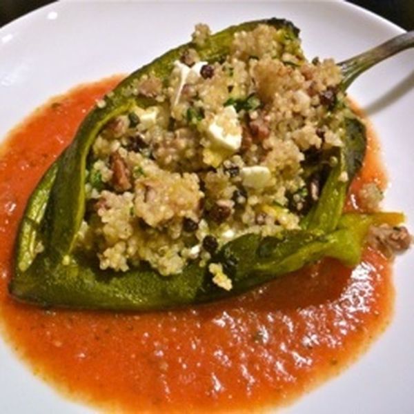 Veggie-Quinoa Stuffed Chiles