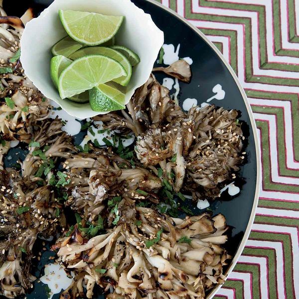Grilled Hen-of-the-Woods Mushrooms with Sesame