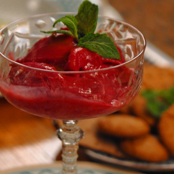 Raspberry-Banana Sorbet