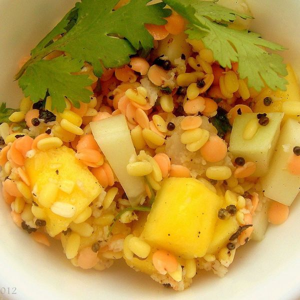 Summertime Lentil Salad With Mango