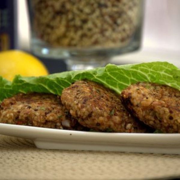 Refried Beans & Quinoa Burger Patties