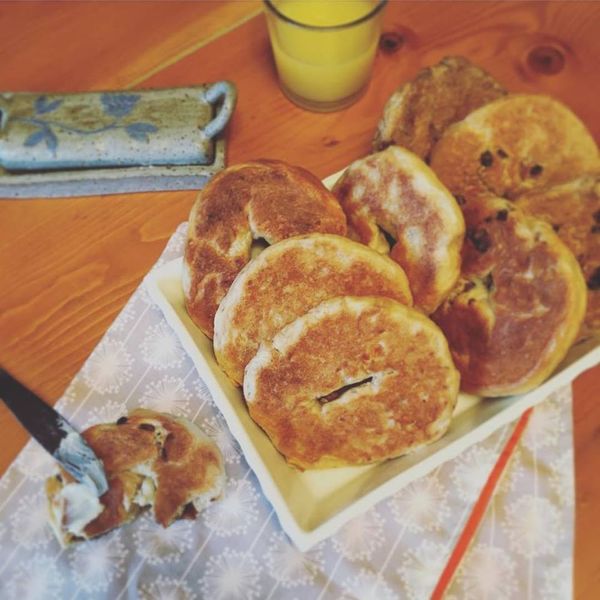 Tropical Coconut Mango Bagels