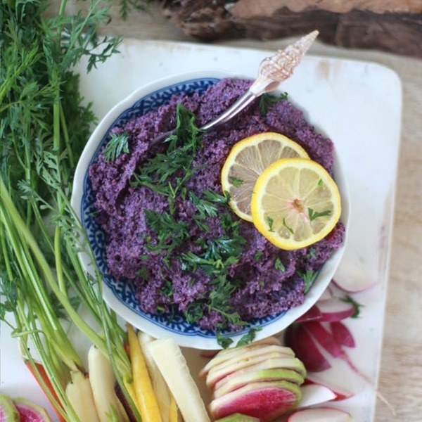 Recipe: Purple Cauliflower Hummus