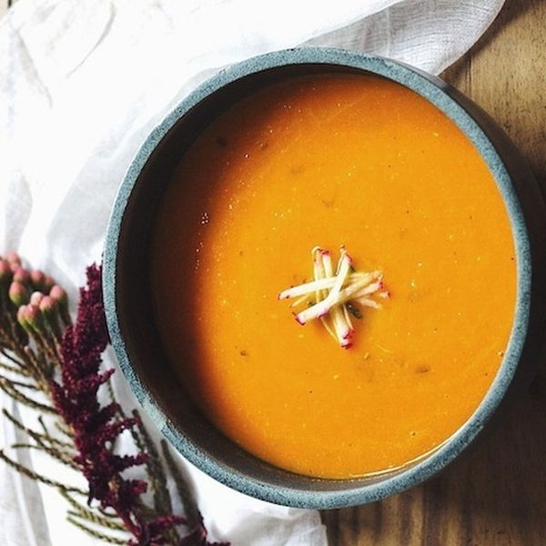 Saffron-Ginger Carrot Soup