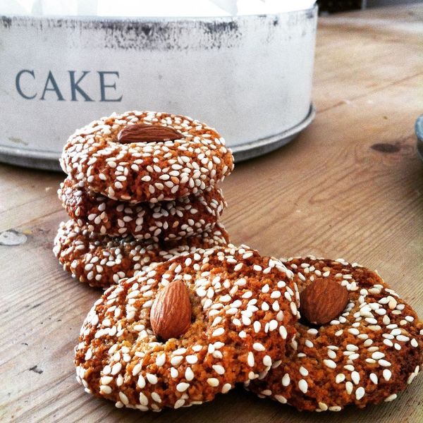 Almond, Orange and Tahini Biscuits