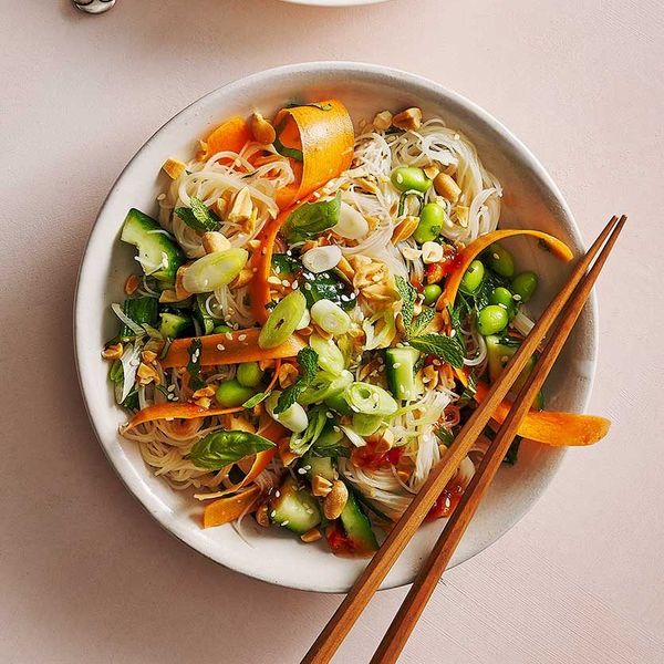 Peanut & herb noodle salad