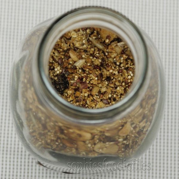 Nutty quinoa oat granola