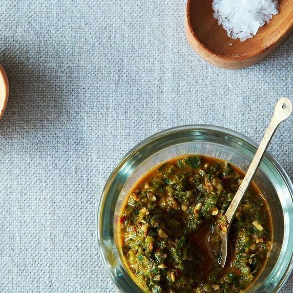 Bryant Terry’s Mustard Green Harissa
