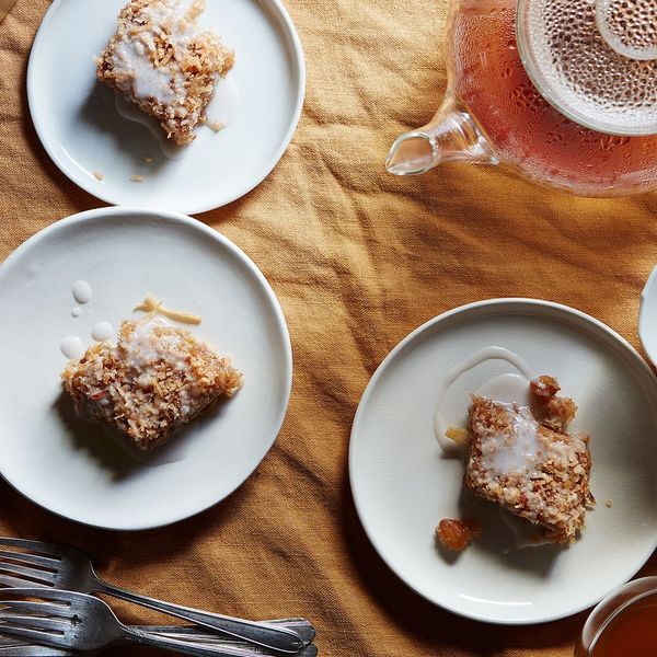 Sticky Rice Cake with Coconut, Ginger & Condensed Coconut Milk