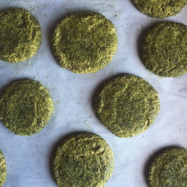 TRIPLE GINGER MATCHA COOKIES