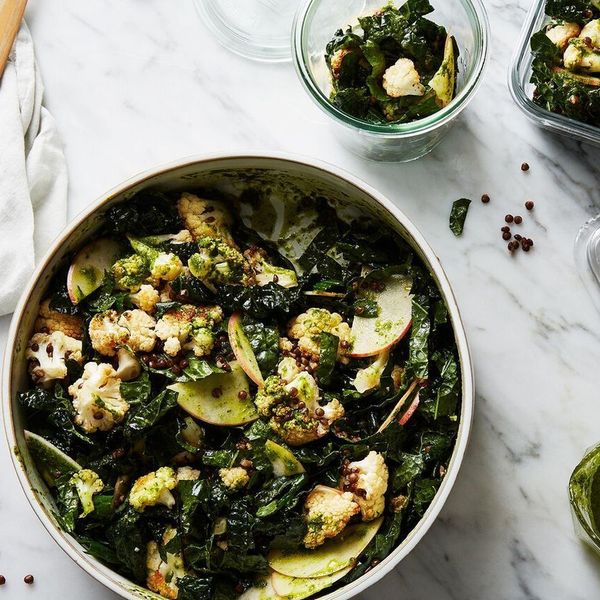 Black Lentil, Roasted Cauliflower, Kohlrabi & Apple Salad