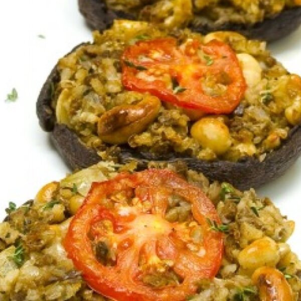 Harvest-Stuffed Portobello Mushrooms