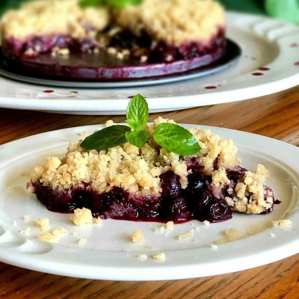 Vegan Blueberry Crisp
