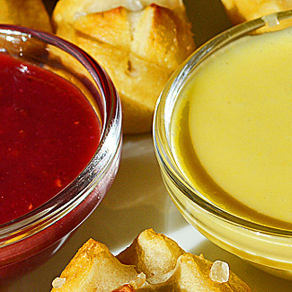 Pretzel Dipping Sauces {Vegetarian/Vegan}