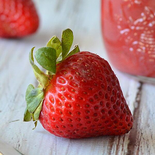 Strawberry Rhubarb Jam {Vegan}