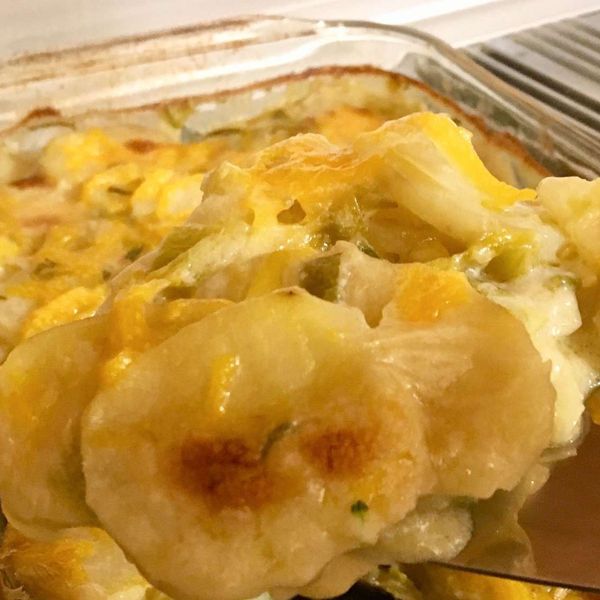 Vegan Potato Leek Gratin