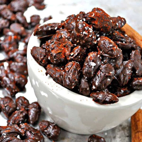 Vegan Mexican Hot Chocolate Almonds