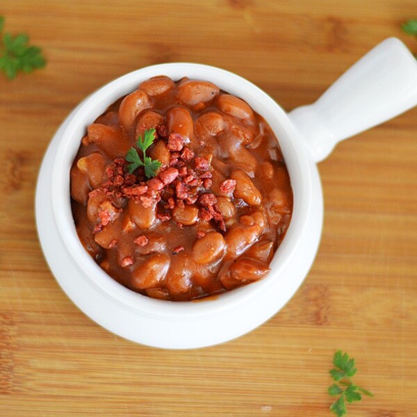 Brown Sugar Barbecue Baked Beans {Vegan}